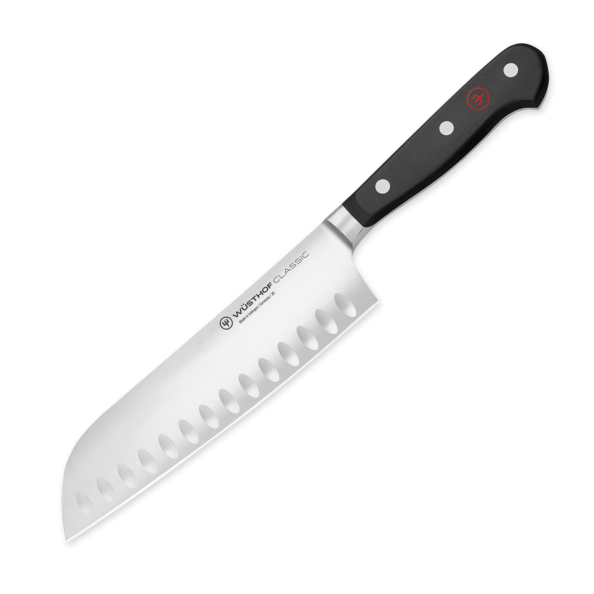 Нож кухонный WUESTHOF Classic 4183, антибактериальный, нескользящий, сталь, чёрный