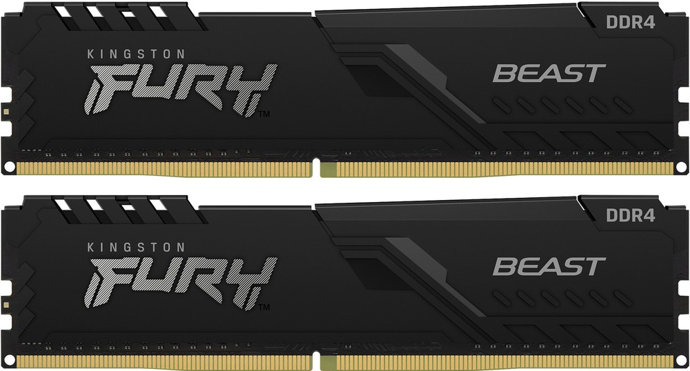 Модуль памяти Kingston FURY Beast Black KF432C16BBK2/16 16GB