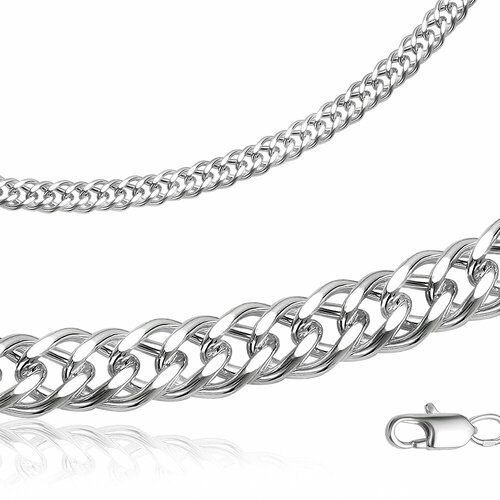 Браслет-цепочка Anikom, размер 19 см, серебристый