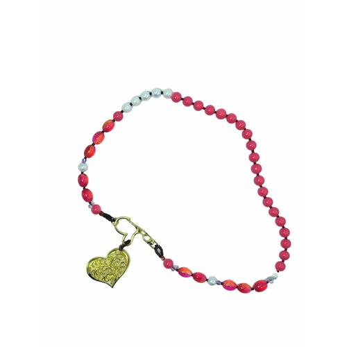 Колье Piperita, длина 53 см, красный, золотой