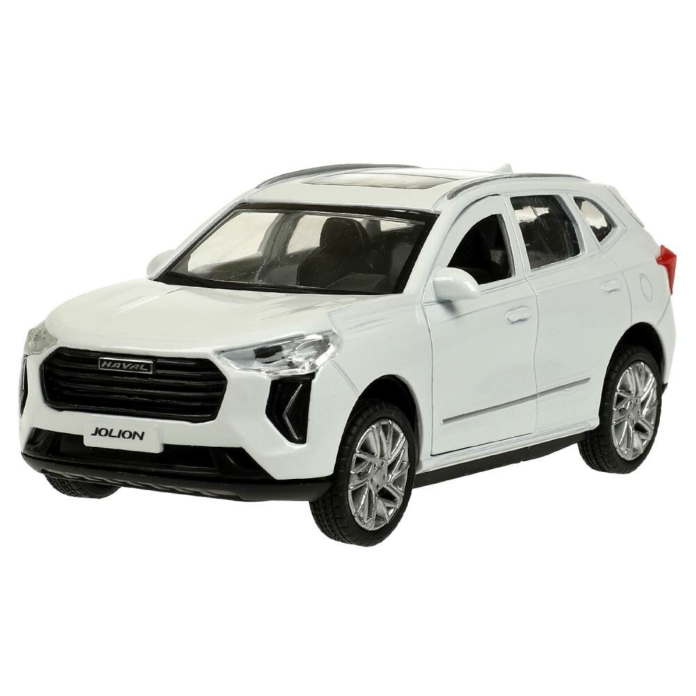 Машинка металлическая инерционная Haval Jolion белый 12см, модель Технопарк без света И звука