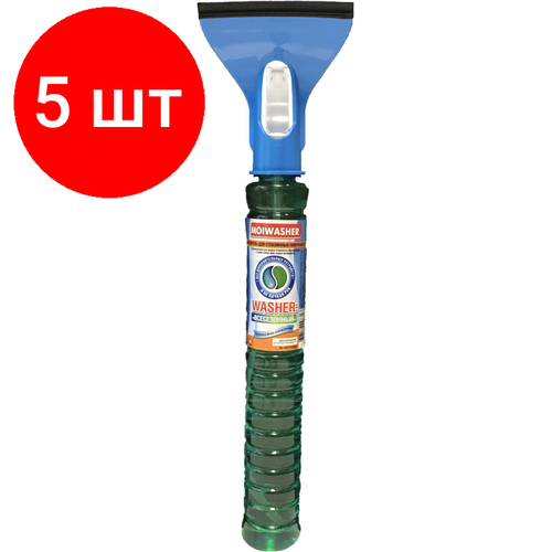 Комплект 5 штук, Жидкость стеклоомывающая с водосгоном WASHER Всесезонный WAT1120001