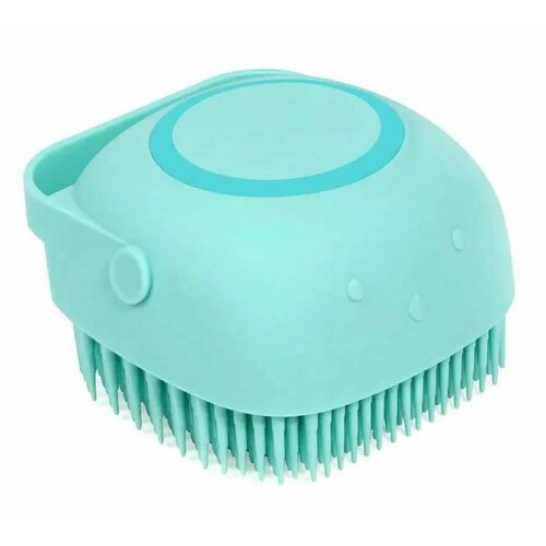 Силиконовая массажная щетка для тела цвет жёлтый 192₽