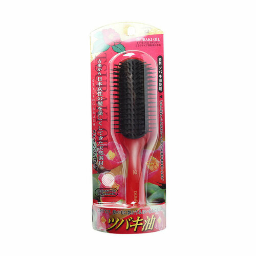 Ikemoto Tsubaki oil styling hair brush Щетка для укладки с маслом камелии японской - 1 шт