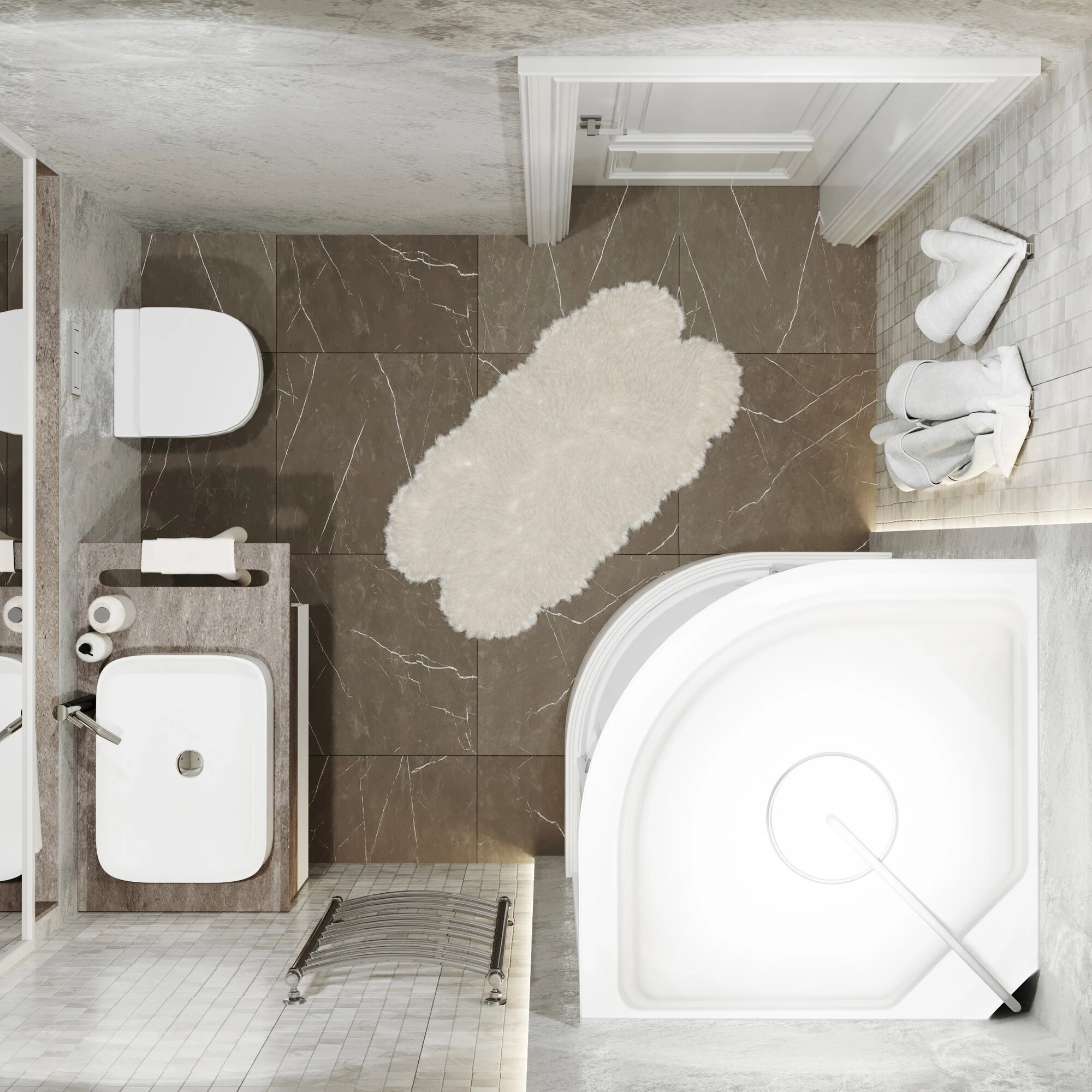 Душевая кабина Triton Стандарт Б3 90x90 ДН 4 Полосы Щ0000061836