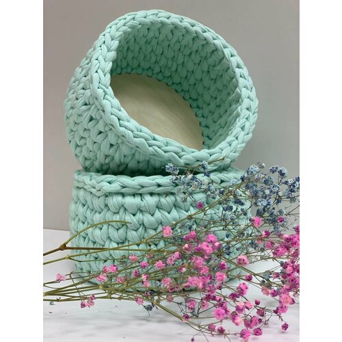 Корзинка «Для конфеток». Цвет мятный