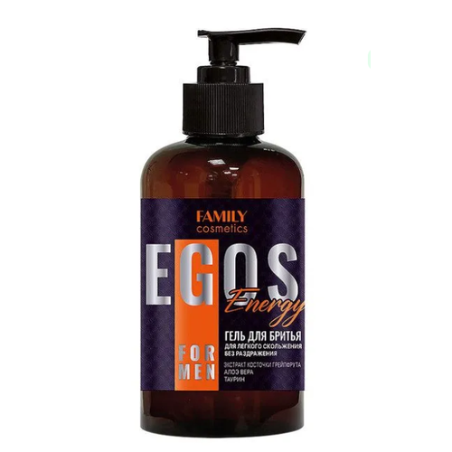 Гель для бритья Family Cosmetics Egos For Men, Energy, 285 мл