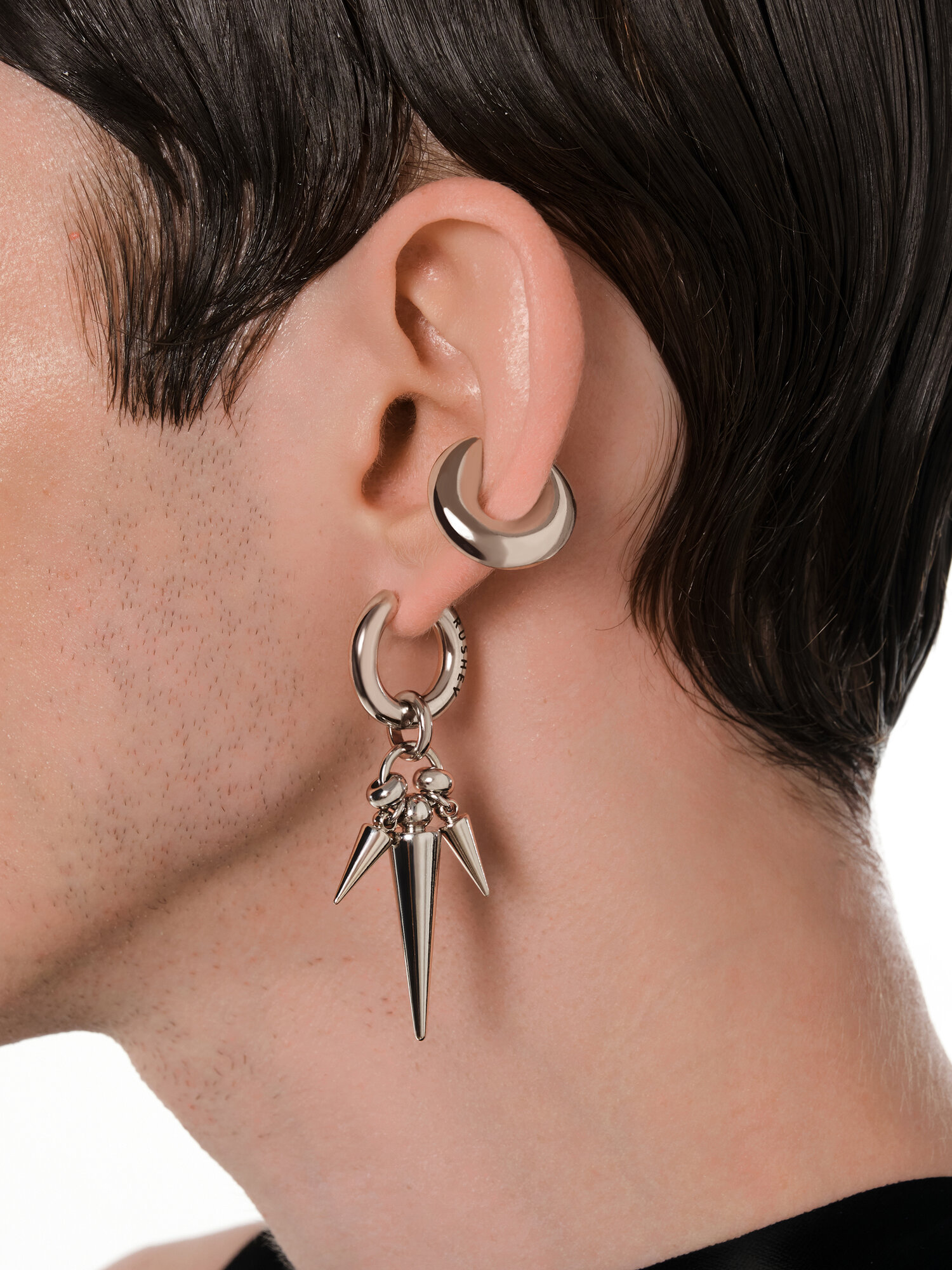 Моносерьга RUSHEV, серебро — фото 1