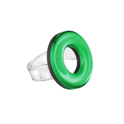 Кольцо MONOLAMA, размер 17, зеленый