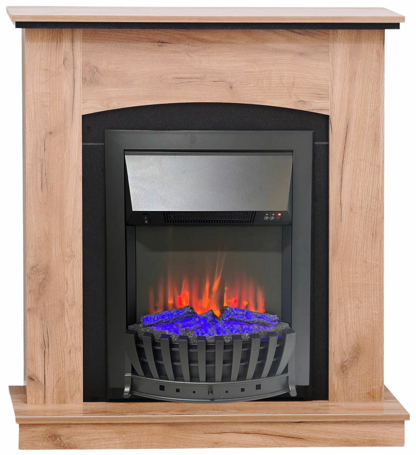 Каминокомплект Elekam Vernisaj с очагом Velar (F2020G2) дуб золотой (разборный)