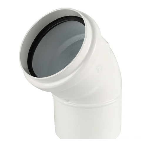 Отвод 45 алюминиевый эмалированный диам 80 мм 800₽