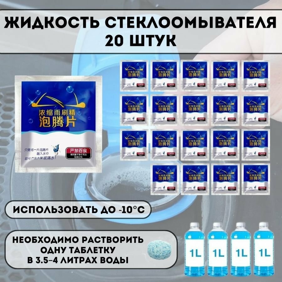 Жидкость стеклоомывателя Luxury Gift, 20 шт
