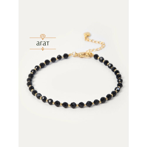 фото Браслет на ногу bl jewelry, длина 23 см, 1 шт., черный