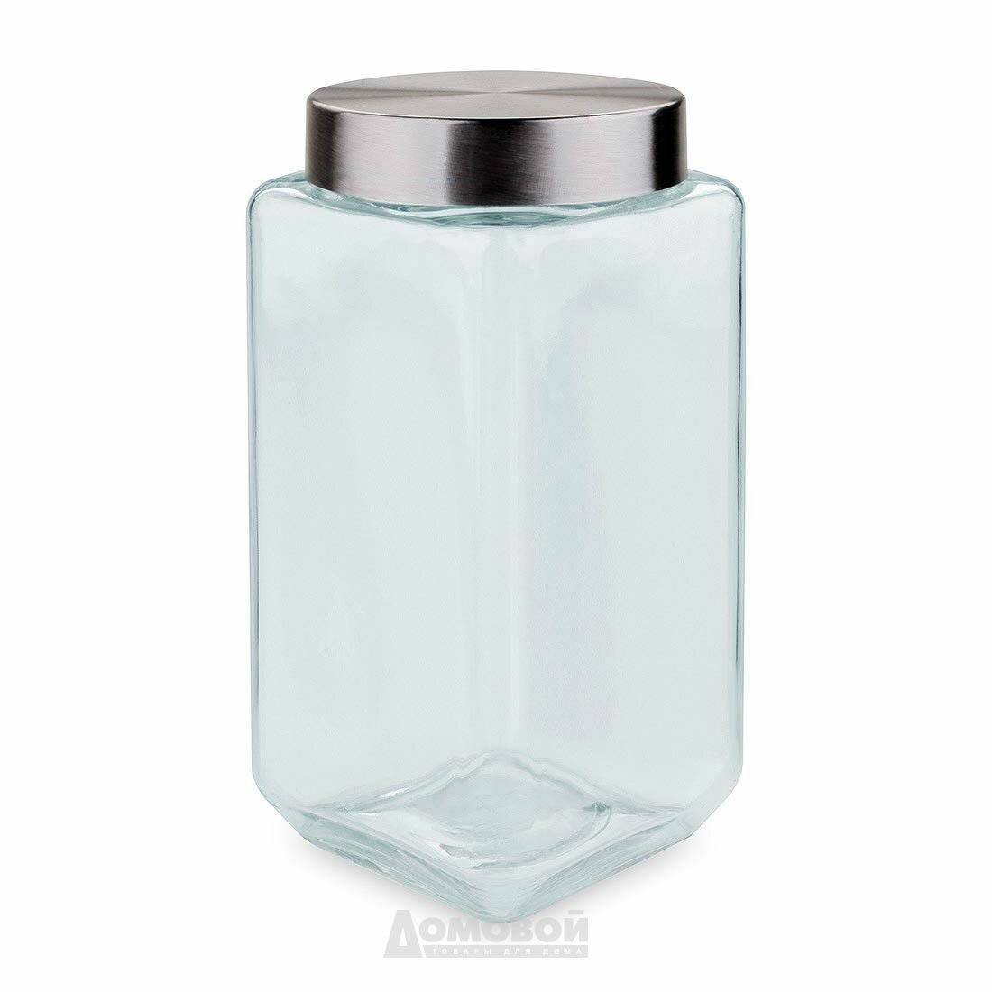 Банка для хранения сыпучих продуктов 1,6 литра, стекло
