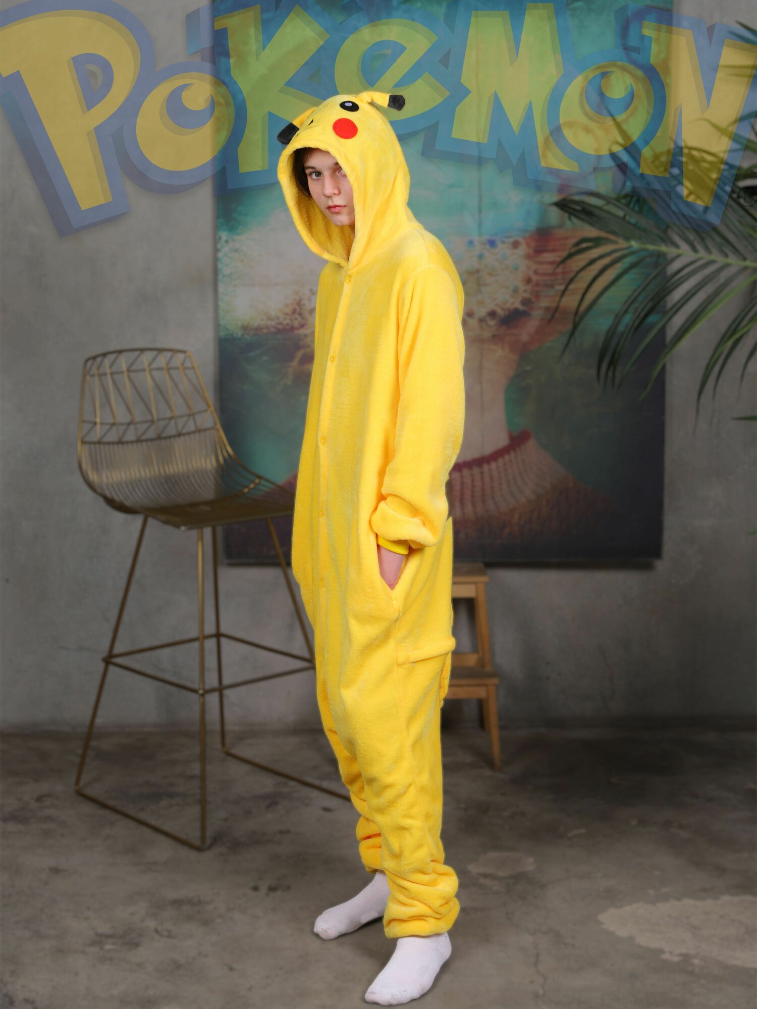 Кигуруми Пикачу Plush Story, размер L, желтый — фото 1