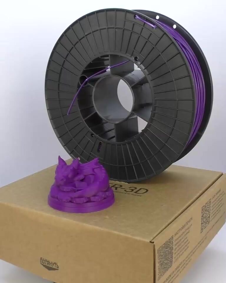 ABS пластик LIDER-3D Classic для 3D принтера 1.75 мм, Фиолетовый, 1 кг — фото 1