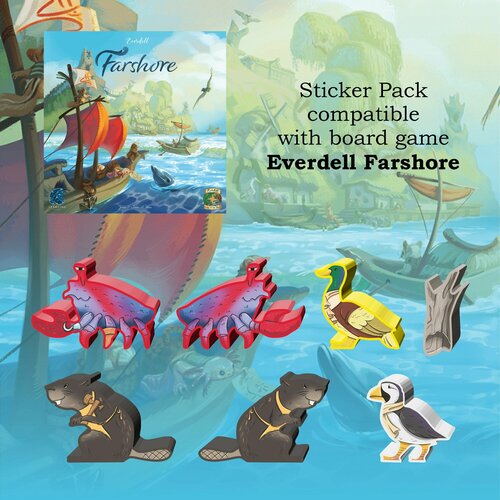 Стикерпак для настольной игры Everdell Farshore (Эверделл. Дальний берег)