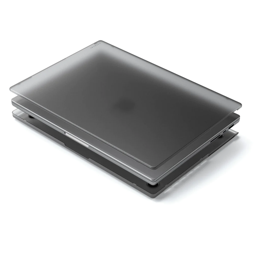 фото Чехол-накладка satechi eco hardshell case для macbook pro 16" (st-mbp16dr), цвет серый/прозрачный