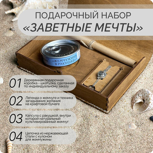 Подарочный набор для женщин на день рождения Заветные мечты сердце