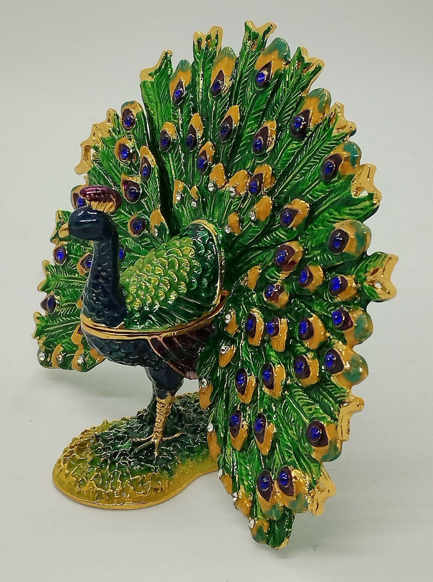 Шкатулка Фаберже "Павлин" ВР76 — фото 1