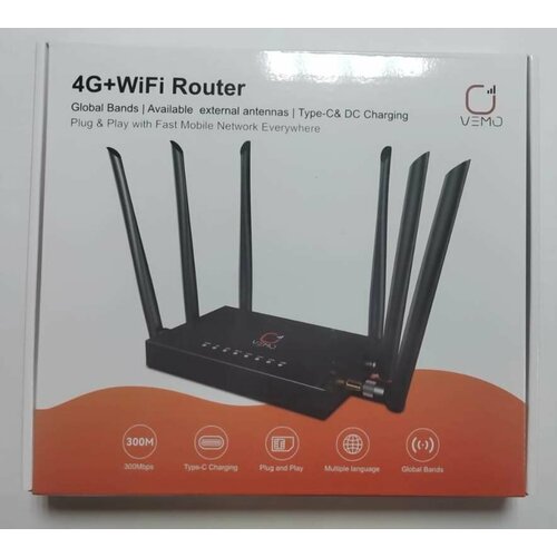4g WI-FI маршрутизатор VEMO B628 cat4 4056₽