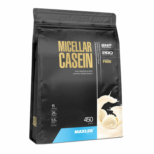 Протеин Maxler Micellar Casein, 450 гр., ванильное мороженое