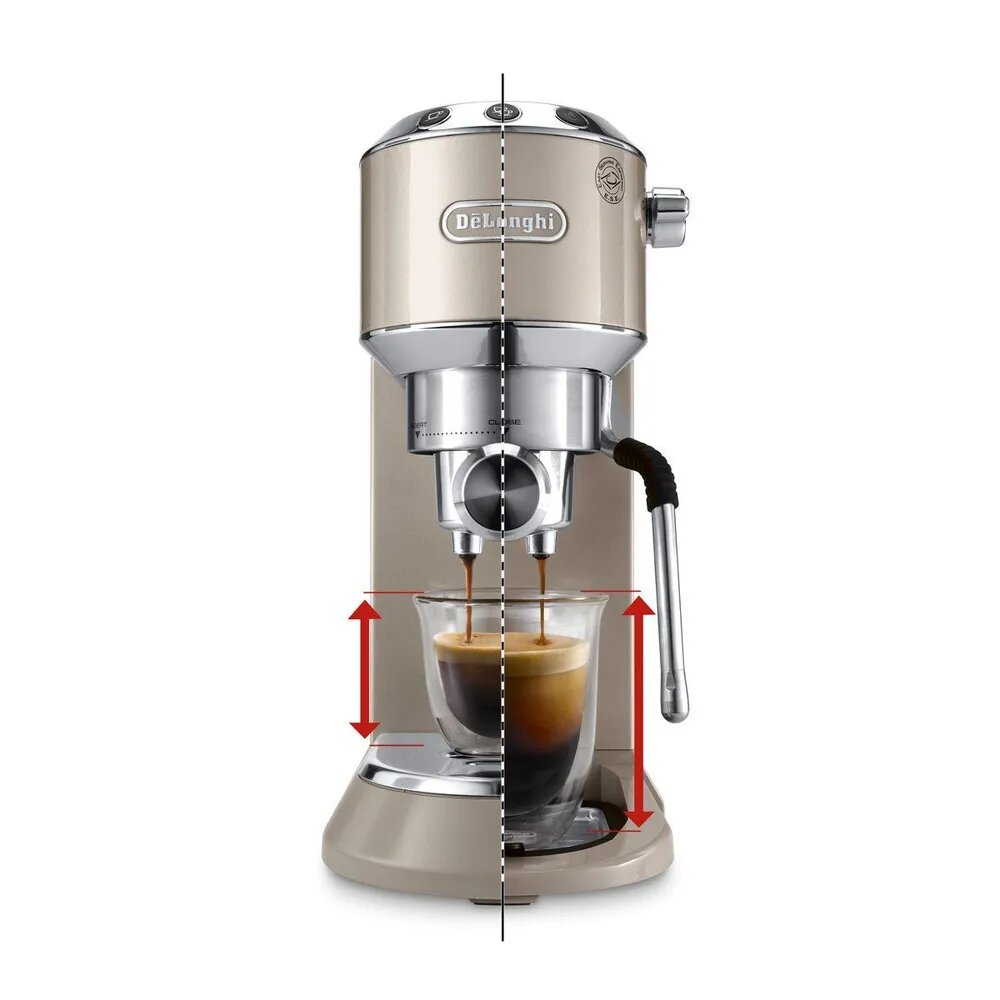 Кофеварка Delonghi "EC885", бежевая, эспрессо, автоотключение, 15 Бар — фото 1