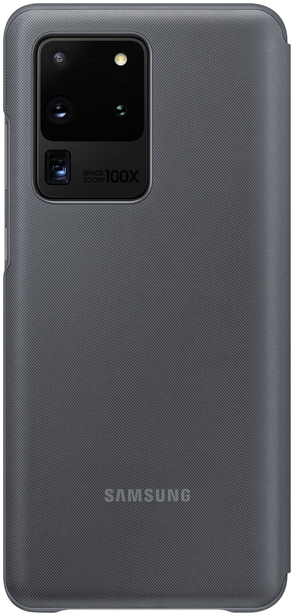 Чехол (флип-кейс) SAMSUNG Smart LED View Cover, для Samsung Galaxy S20 Ultra, серый [ef-ng988pjegru] - фото №2