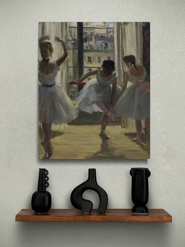 Эдгар Дега "Три танцовщицы в репетиционном зале". Картина 60х50 см — фото 1