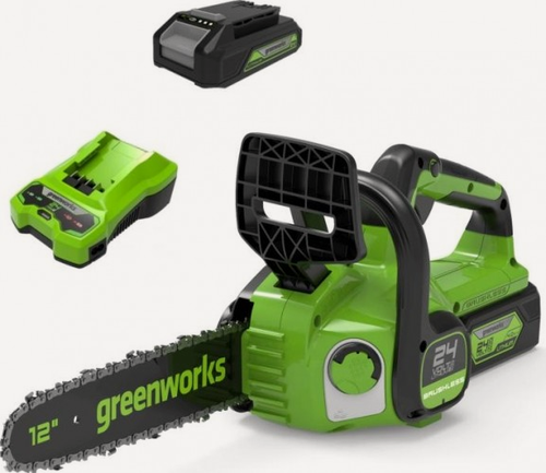 Изображение товара Пила цепная аккумуляторная GreenWorks GD24CS30K2 2007007UA