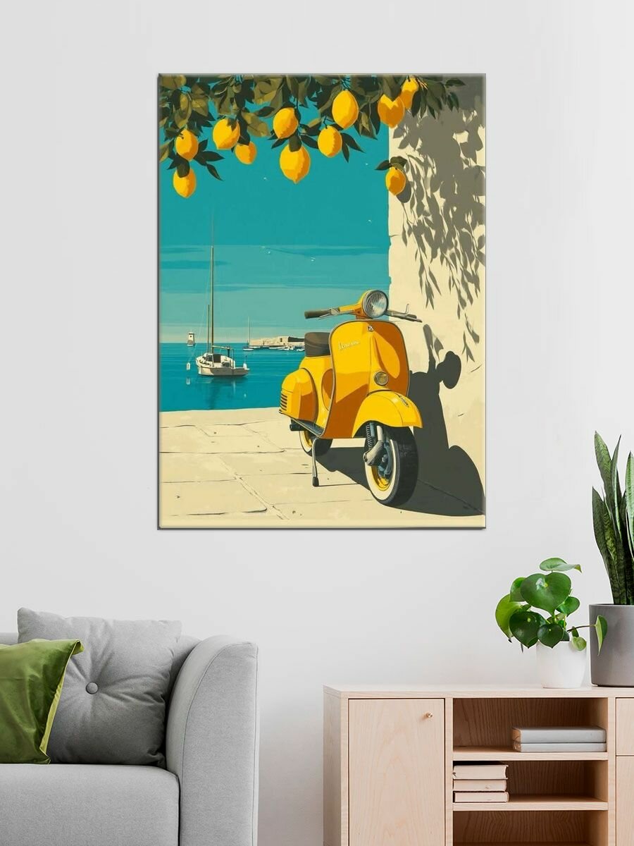 Картина на стену "Лимоны", 50х70 см