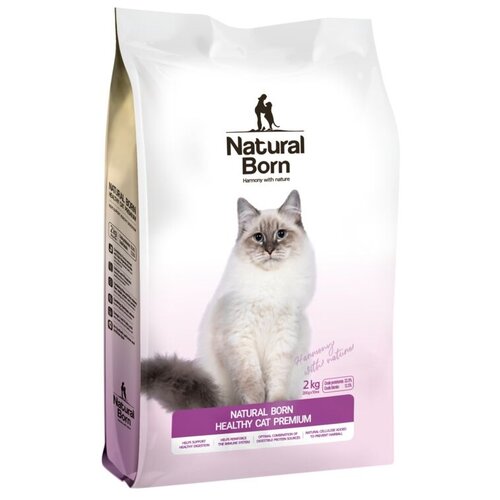 Сухой корм для кошек Natural Born Healthy Cat Premium с курицей 2 кг