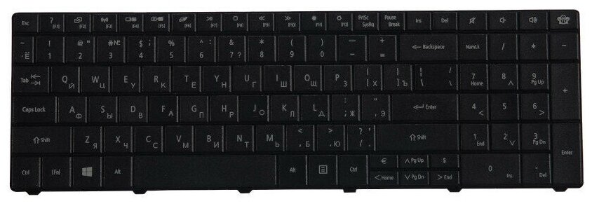 Клавиатура для Packard Bell EasyNote TE11HC Q5WTC Z5WT1 MS2384 ENTE11HC TE69HW MP-09G33SU-6982