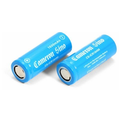 Аккумуляторы типа 18490, 18500 (1600mAh, Li-ion) 2 штуки