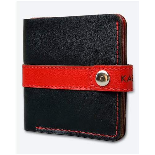 фото Кошелек кожаный kaza tomas черно-красный