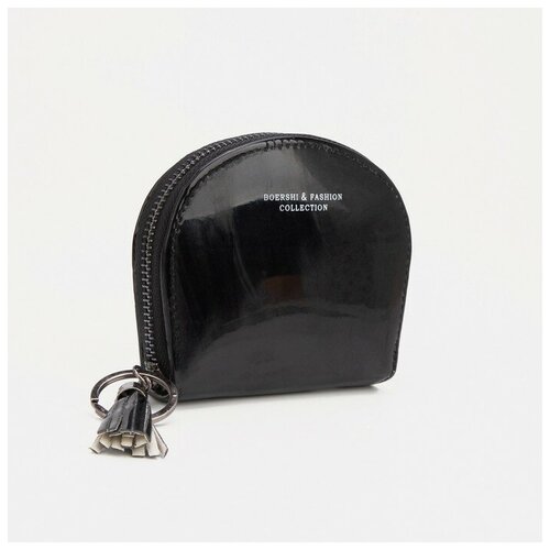 фото Кошелёк, 2 отдела на молнии, цвет черный