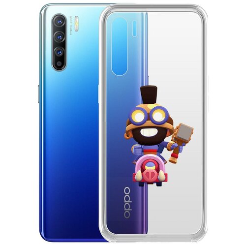 фото Чехол-накладка clear case brawl stars-карл всадник на кабане для oppo reno3 krutoff group