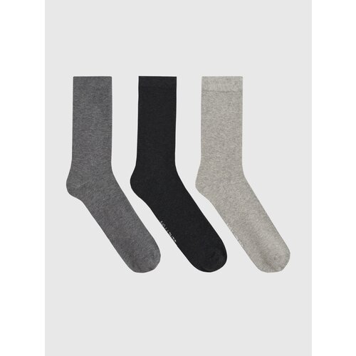Мужские носки UNITED COLORS OF BENETTON, 3 пары, высокие, размер M INT, серый