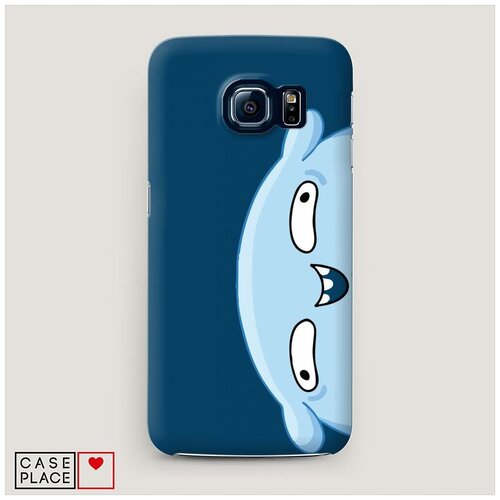 фото Чехол пластиковый samsung galaxy s7 подушка синий фон case place