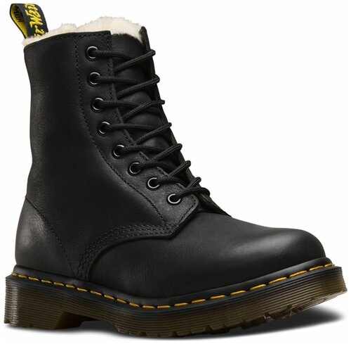 Ботинки  Dr. Martens, демисезон/зима,натуральная кожа, высокие, размер 36, черный