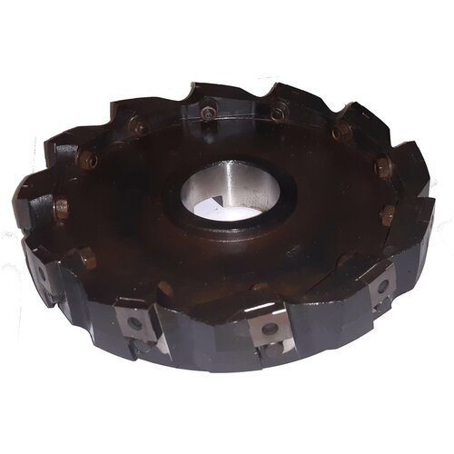 Фреза торцевая насадная с механическим креплением четырехгранной пластины (200 мм; Z=12; Пластина КНТ16; ТУ2-035-618-78), лоиз.