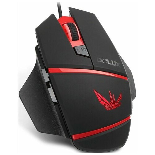 Мышь Delux M611 BlackRed M611BU 128000₽