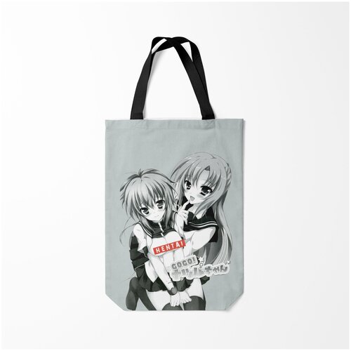 фото Сумка-шоппер / 31х42 см / аниме / ahegao японская анимация burnettie