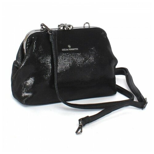 фото Сумка женская иск/кожа+нат/замша gt-maq 62764tg-maq-1 (поцелуй), 1отд+карм/пер, 2плеч/рем, черный sale 241546 gilda tohetti