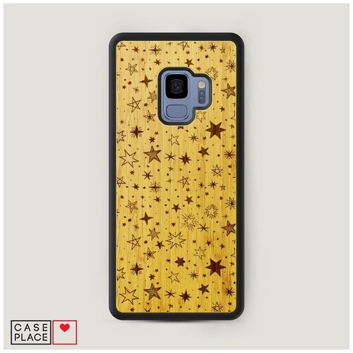 фото Чехол деревянный samsung galaxy s9 узорчатый фон графика 90 case place