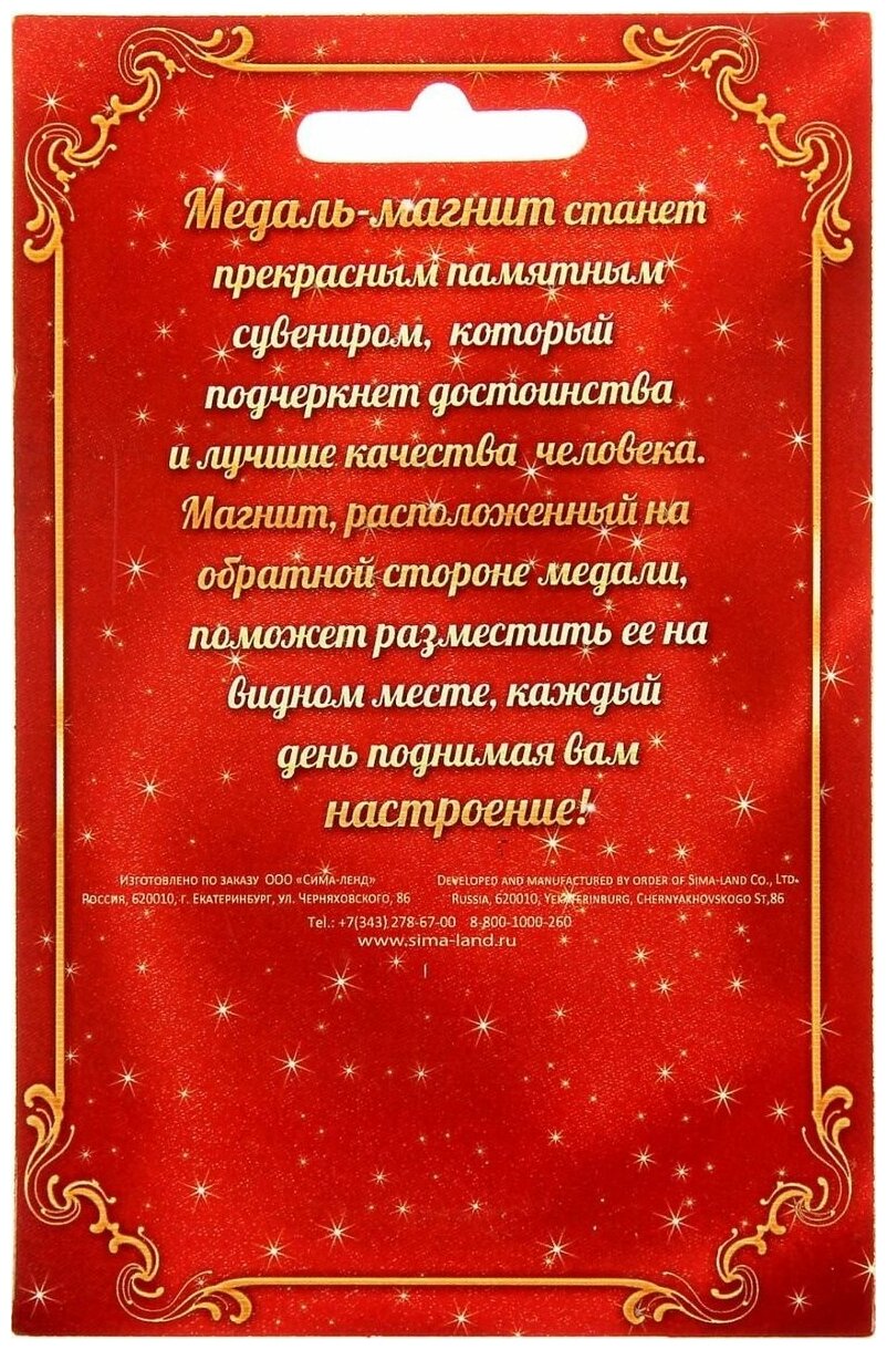 Медаль-магнит сувенирная "Знаток всех дисциплин", 8,5 х 9,2 см — купить ...