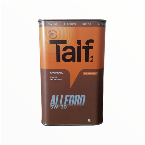 фото Taif allegro 5w-30, 1 л синтетическое моторное масло taif lubricants