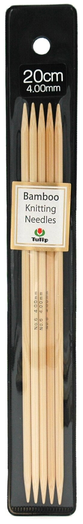Спицы чулочные Bamboo 4мм/20см, Tulip, KND080400