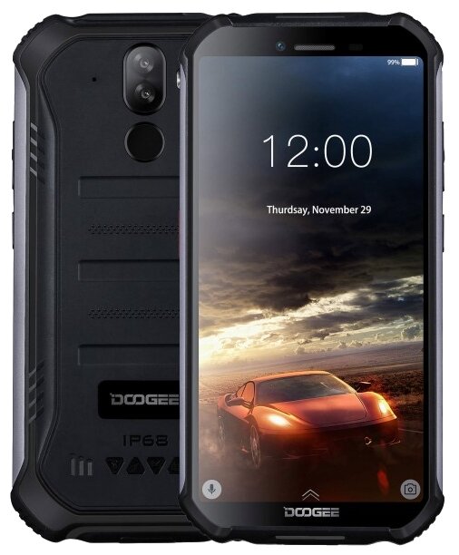 Doogee S40 Pro Mineral Black, 5.45'' 18:9 720x1440, 1.8GHz, 8 Core, 4GB RAM, 64GB, up to 256GB flash, 13Mpix+2Mpix/5Mpix, 2 Sim, 2G, 3G, LTE, BT, Wi-F