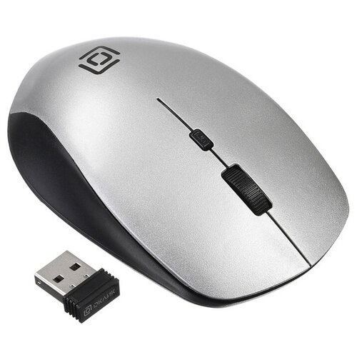 Мышь беспроводная Oklick Оклик 565MW glossy черныйсеребристый оптическая 1600dpi USB для ноутбука 4but 41400₽